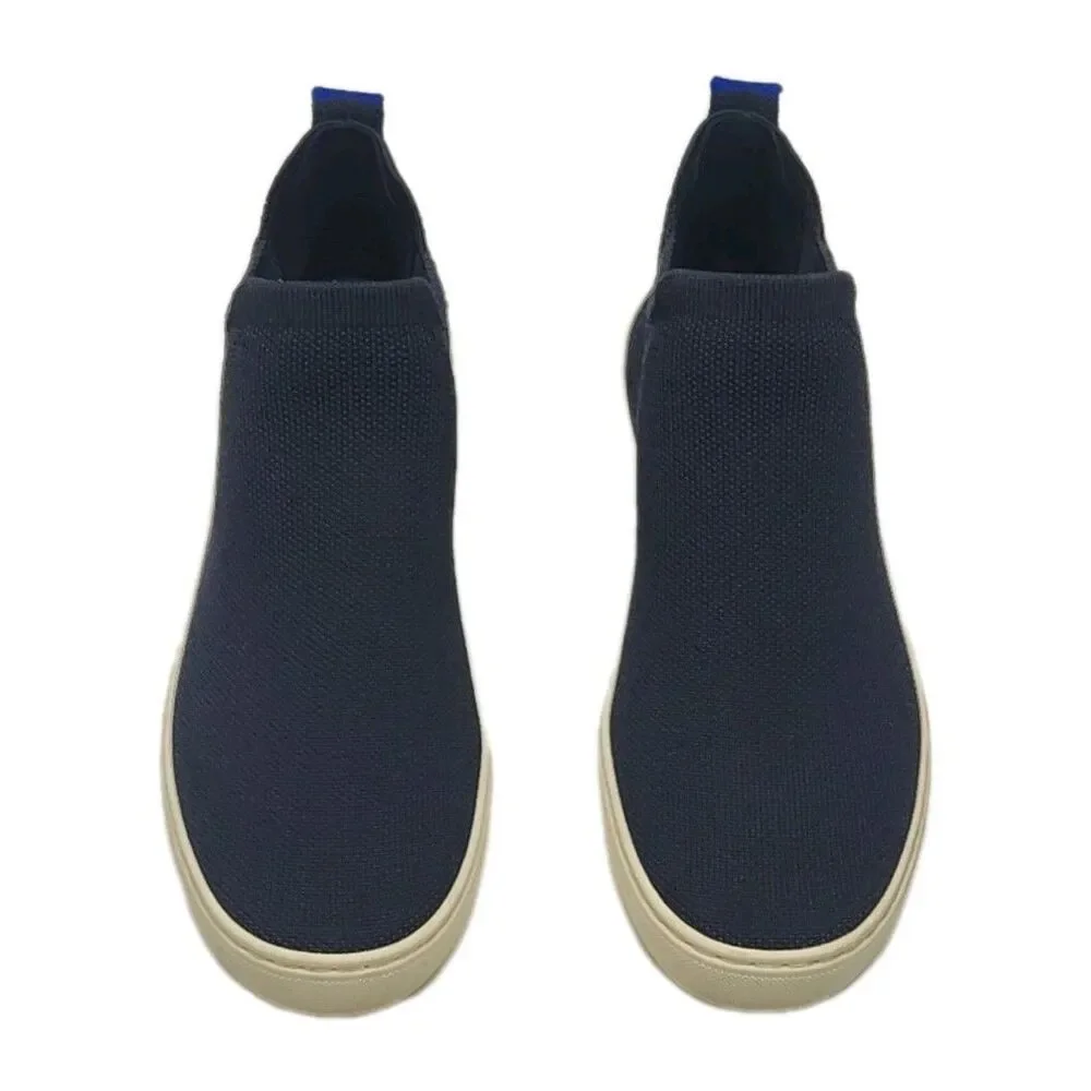 Rothy’s Sneakers Ankle Boots Shoes Chelsea Womens Size 6.5 Blue Slip On Comfort